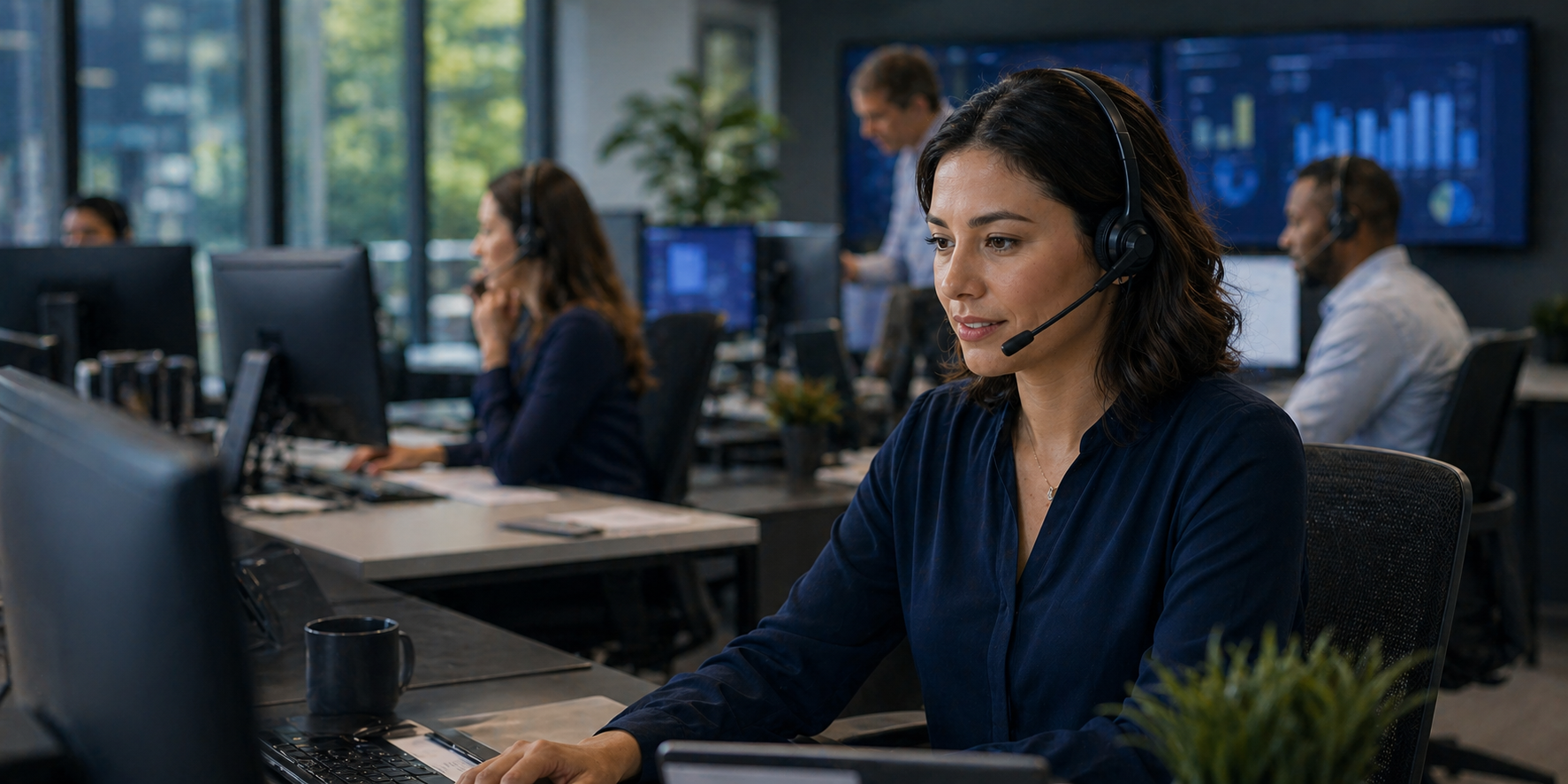 Insurance service specialist managing claim intake and customer support workflows with AI call automation.